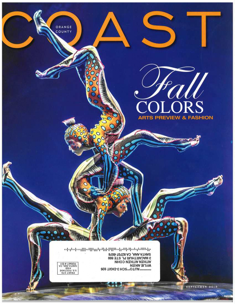Coast Magazine Sept 2015 - WAA in Oceana and Arts-1