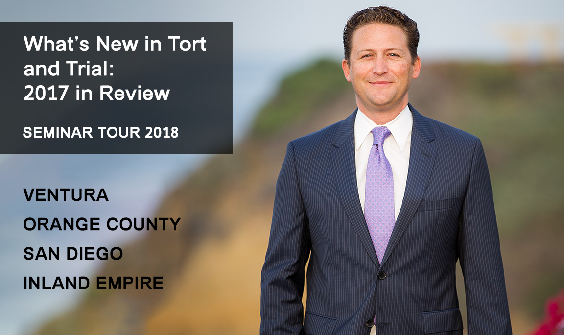 Catch Michael Penn Speak on “What’s New in Tort and Trial? 2017 in Review”