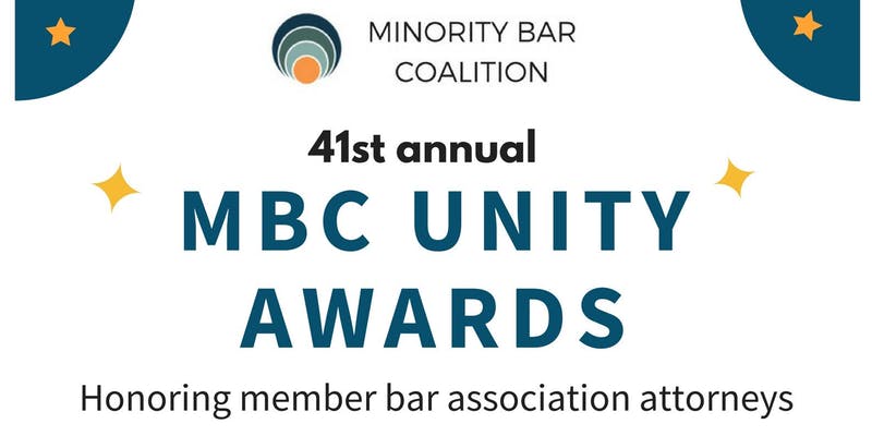 Casey Johnson Receives Unity Award from the Minority Bar Coalition